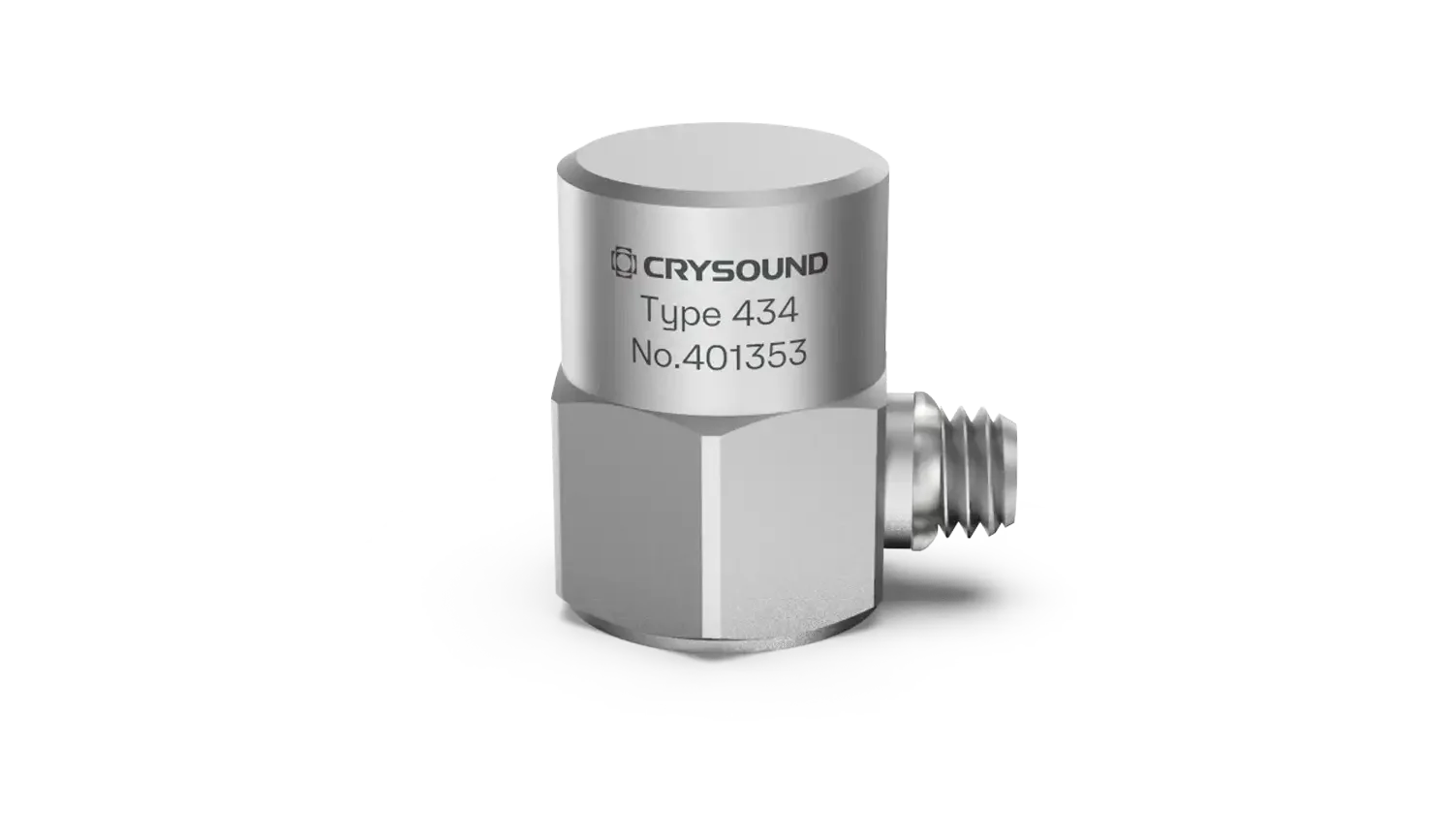 CRY434 Accelerometer, 1 Axis, 100mv/g, ±50g pk, 0.5Hz to 8kHz