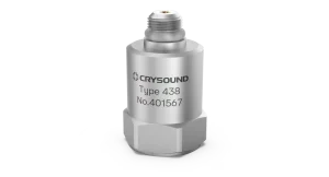 CRY438 IEPE Accelerometer, 1 Axis, 10mv/g, ±500g pk, 1Hz to 10kHz
