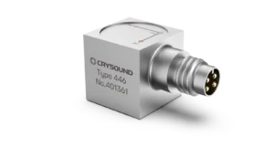 CRY446 Accelerometer, Triaxial, 10mv/g, ±500g pk, 1Hz to 5kHz