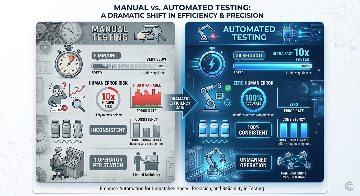 Manual vs automated testing comparison