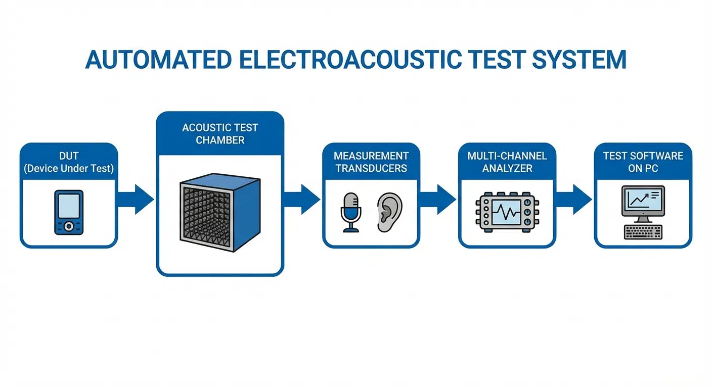 Architecture d'un système automatisé de test électroacoustique