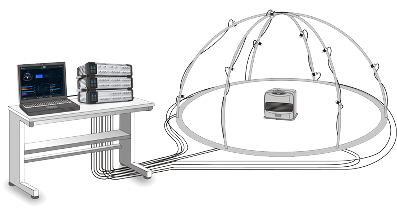 CRYSOUND Sound Power Test Setup